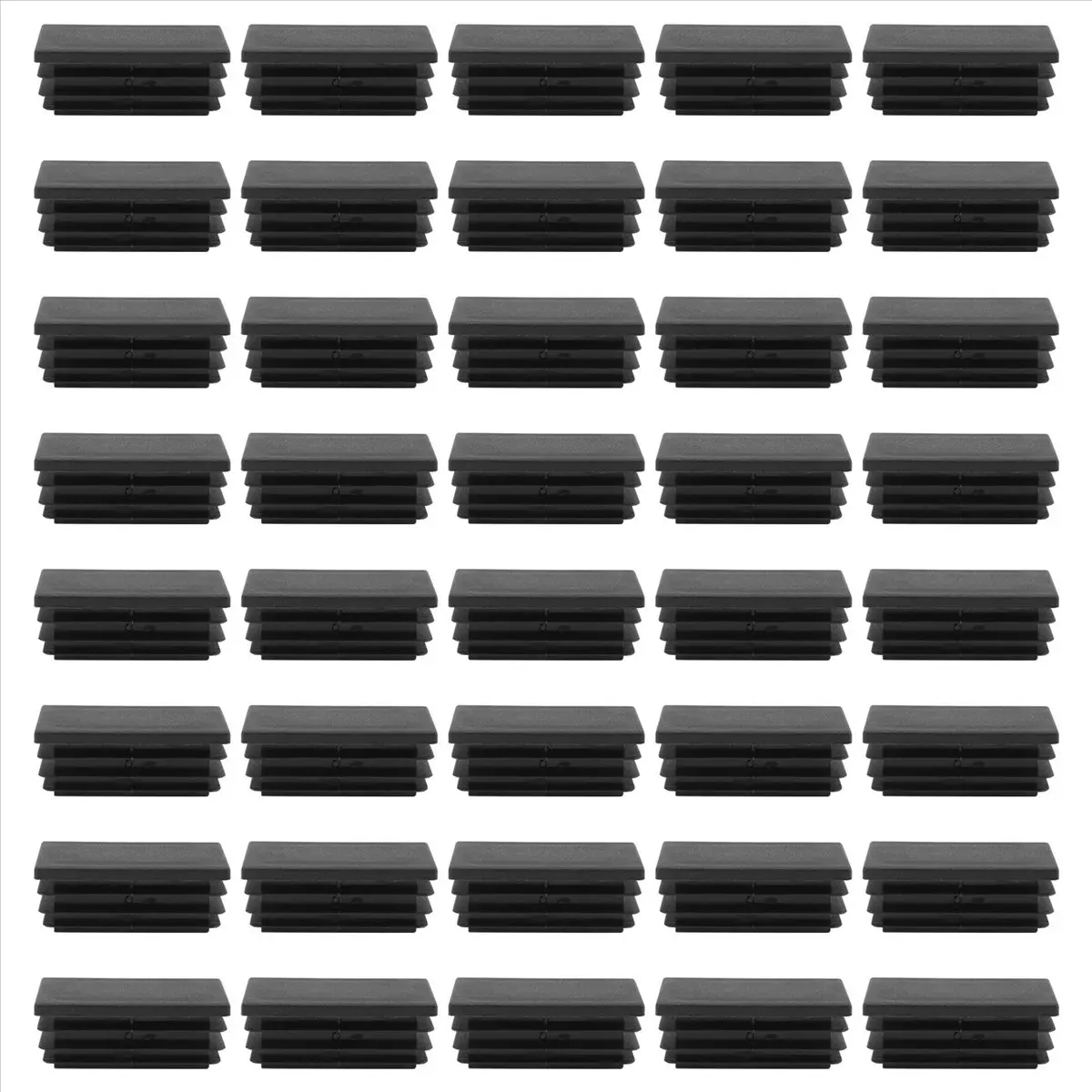 a06k-プラスチックブランキングエンドキャップ-チューブチューブインサート-25mmx50mm-120個-ブラック