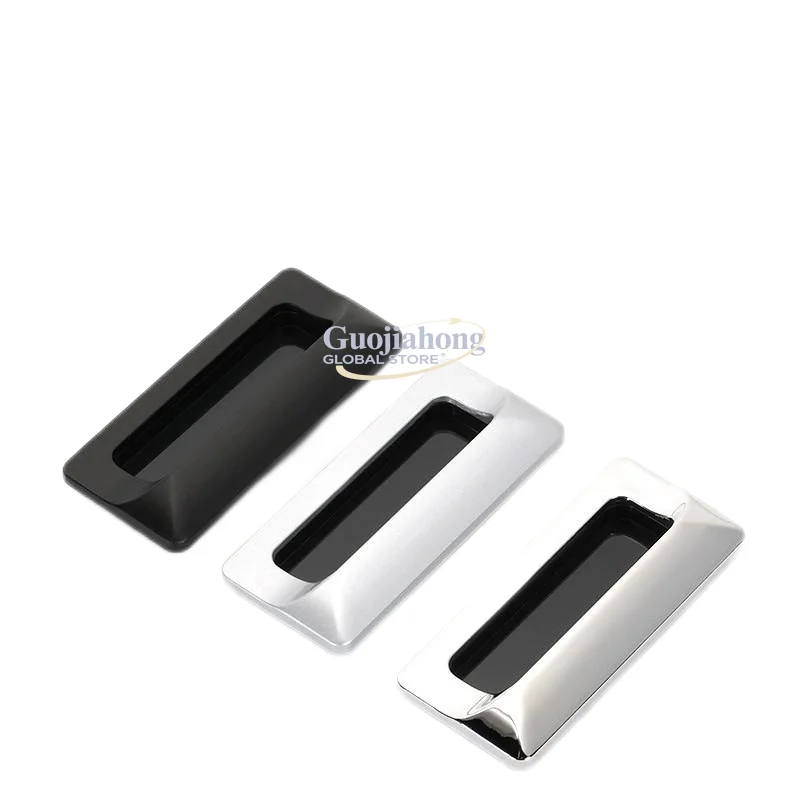 Modern Zinc Alloy Concealed Handle for Cabinet Doors & Distribution Boxes - LS122 Embedded Invisible Sheet Metal Handle
