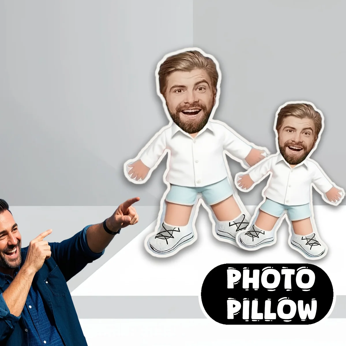 Custom Photo Cushion Cover Allow Upload Personal Family Pet Portrait DIY Printed Throw Pillow Comfort Indoor Decoration Nice Gif