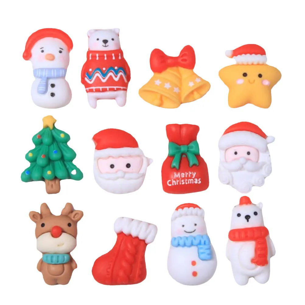 

Resin DIY Phone Case Charms Christmas Accessories Durable Phone Shell Decorations Charms for Jewelry Making