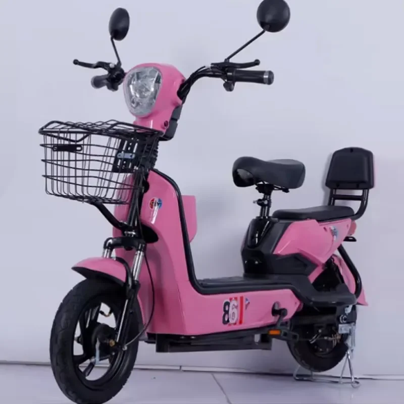 AliExpress CNZKO STROVAN Cheap Price X1 Electric Motorcycle Cute E-Bike Mobility Scooter Adult 350W 48V Lead Acid Battery Full Suspension