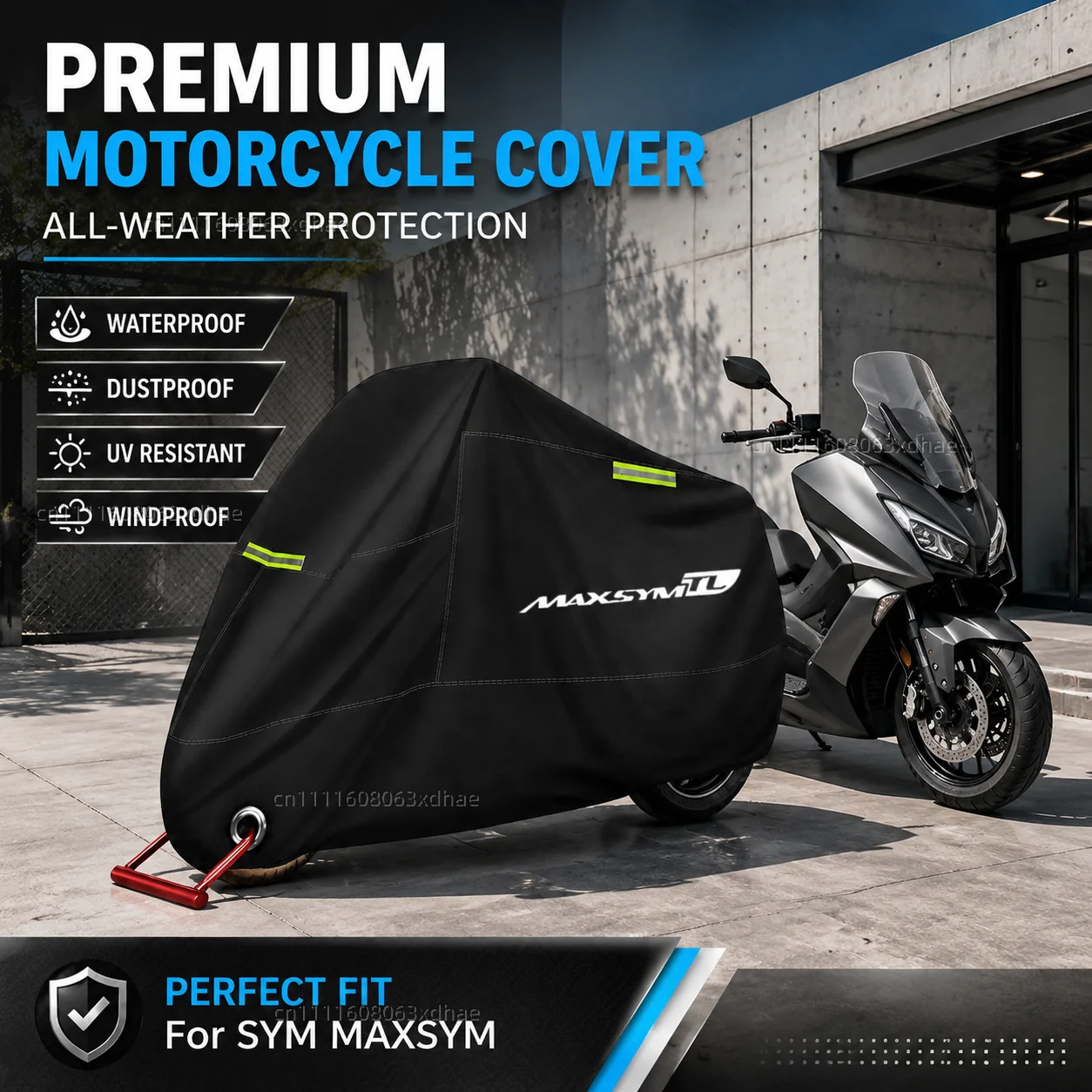Premium Motorcycle Cover All Weather Dust Rain UV Protection 190T Oxford Cloth For For SYM MAXSYM TL500 TL 500 2020