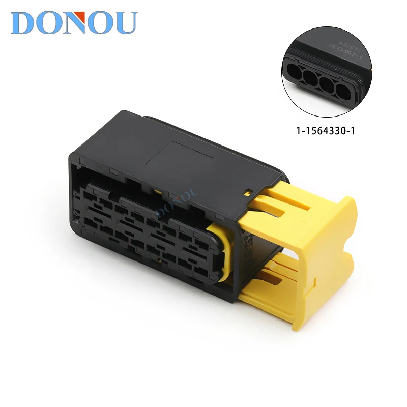 

1-1564330-1 New Energy Vehicle connector, 4-hole plug, heavy-duty connector, waterproof male end sheath socket