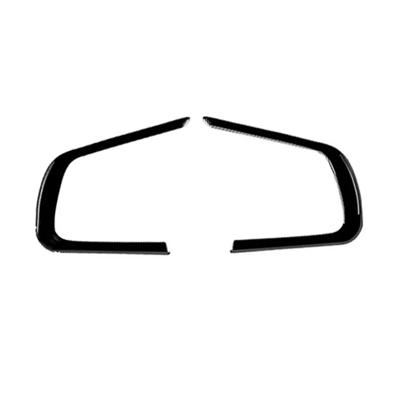 

Автомобильный глянцевый черный чехол на панель рулевого колеса, декоративная рамка, наклейка, компонент для Honda Vezel HR-V HRV 2021 2022-A14Z