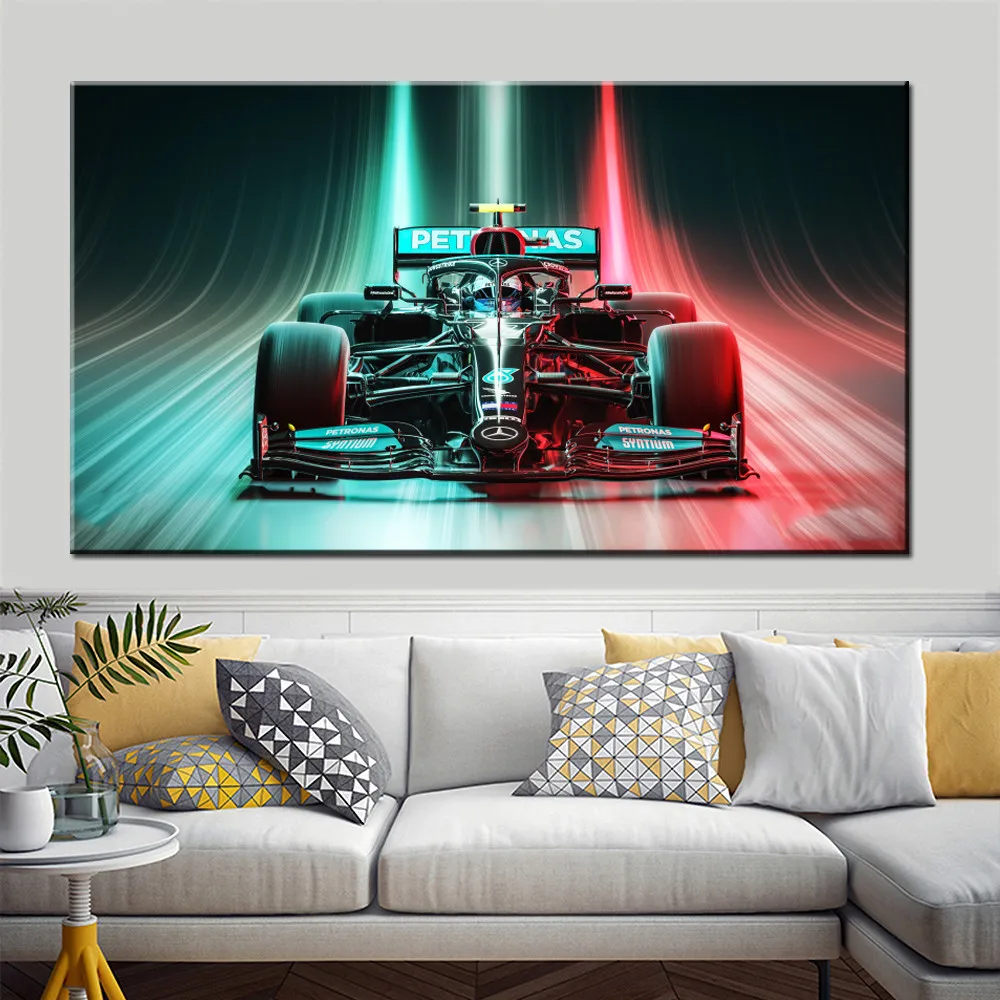 Canvas Wall Art Poster Mercedes-AMG F1 W12 E Performance Wallpaper Painting Living Room Picture Print Bedroom Home Decoration