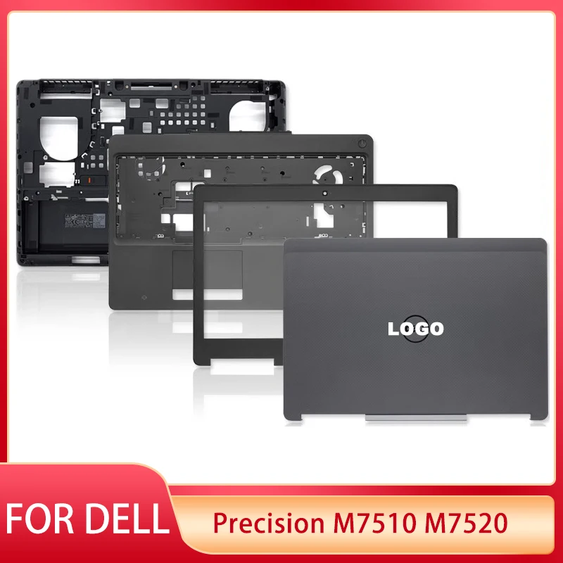 

New For Dell Precision M7510 M7520 Laptop LCD Back Cover Front Bezel Palmrest Bottom Case Cover Hinges Cap