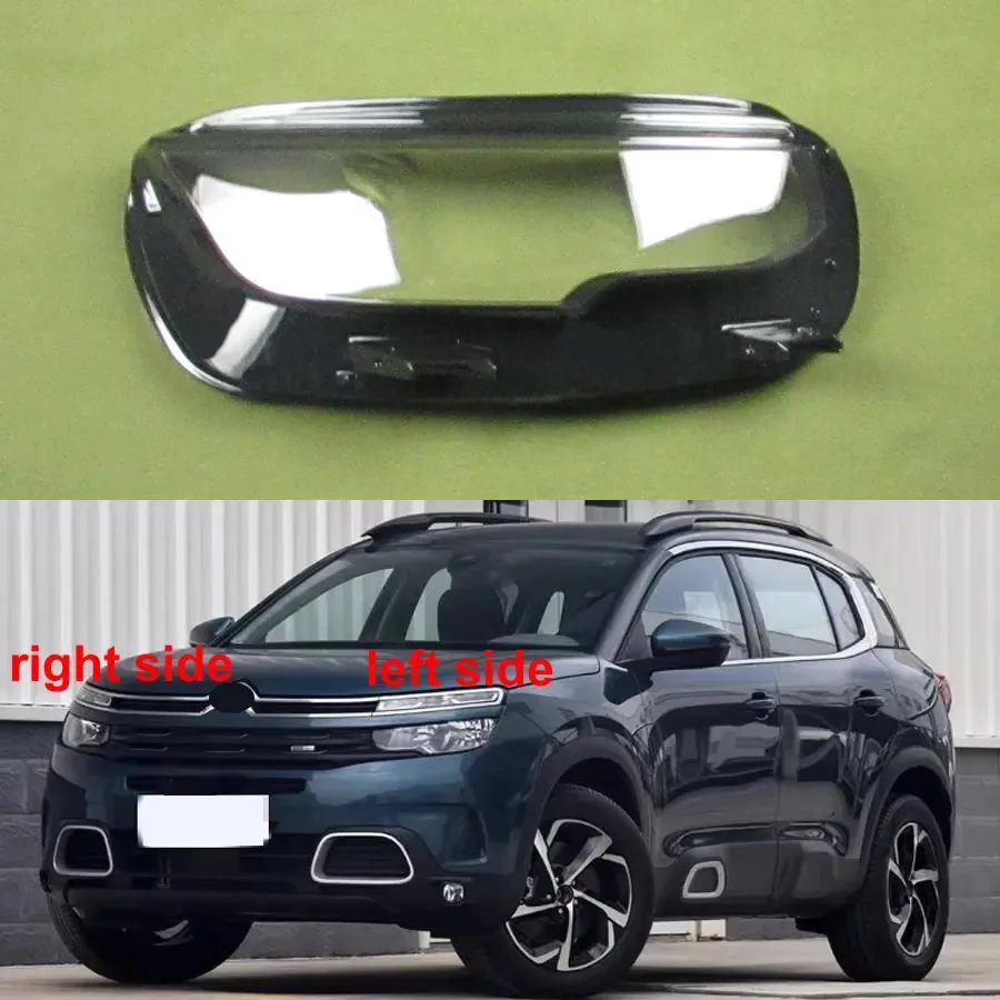 

For Citroen C5 Aircross 2017-2022 Halogen Headlight Cover Shade Headlamp Shell Transparent Lampshade Case Lens Plexiglass