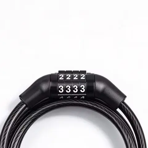 Bicycle Combination Lock, Wire Lock, Mountain Bike Four-digit Combination Lock, Motorcycle Lock, Anti-theft Lock, Flying Lock