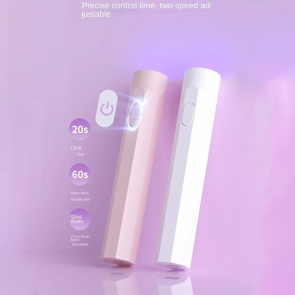 Mini UV/LED-pennenstijl nageldroger Gelnagels Snel uithardende UV Led-lamp Handheld UV-licht Nail Art Tools