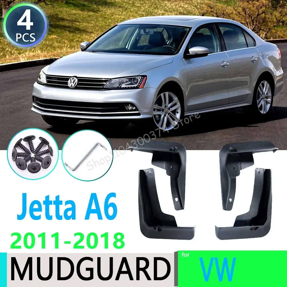 

for Volkswagen VW Jetta A6 5C6 Mk6 6 2011~2018 Car Fender Mudguard Mud Flaps Guard Splash Flap Mudguards Car Accessories