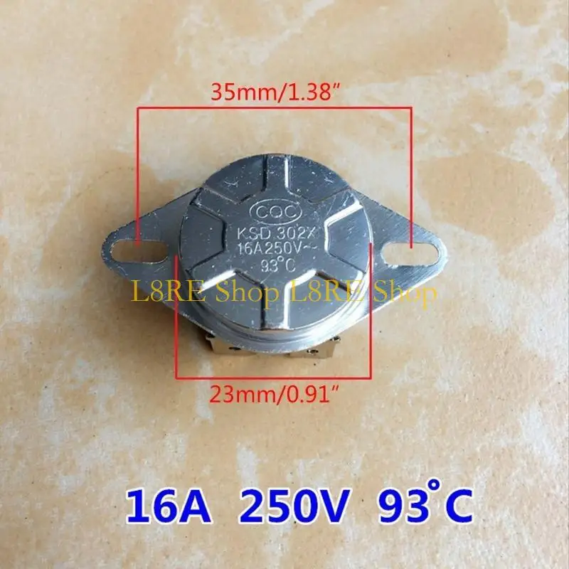 L8RE 250V 20A / 16A OUVERT N.O COMMUTATEUR CONTRÔLE TEMPERTURE N.O Pour le chauffe-eau
