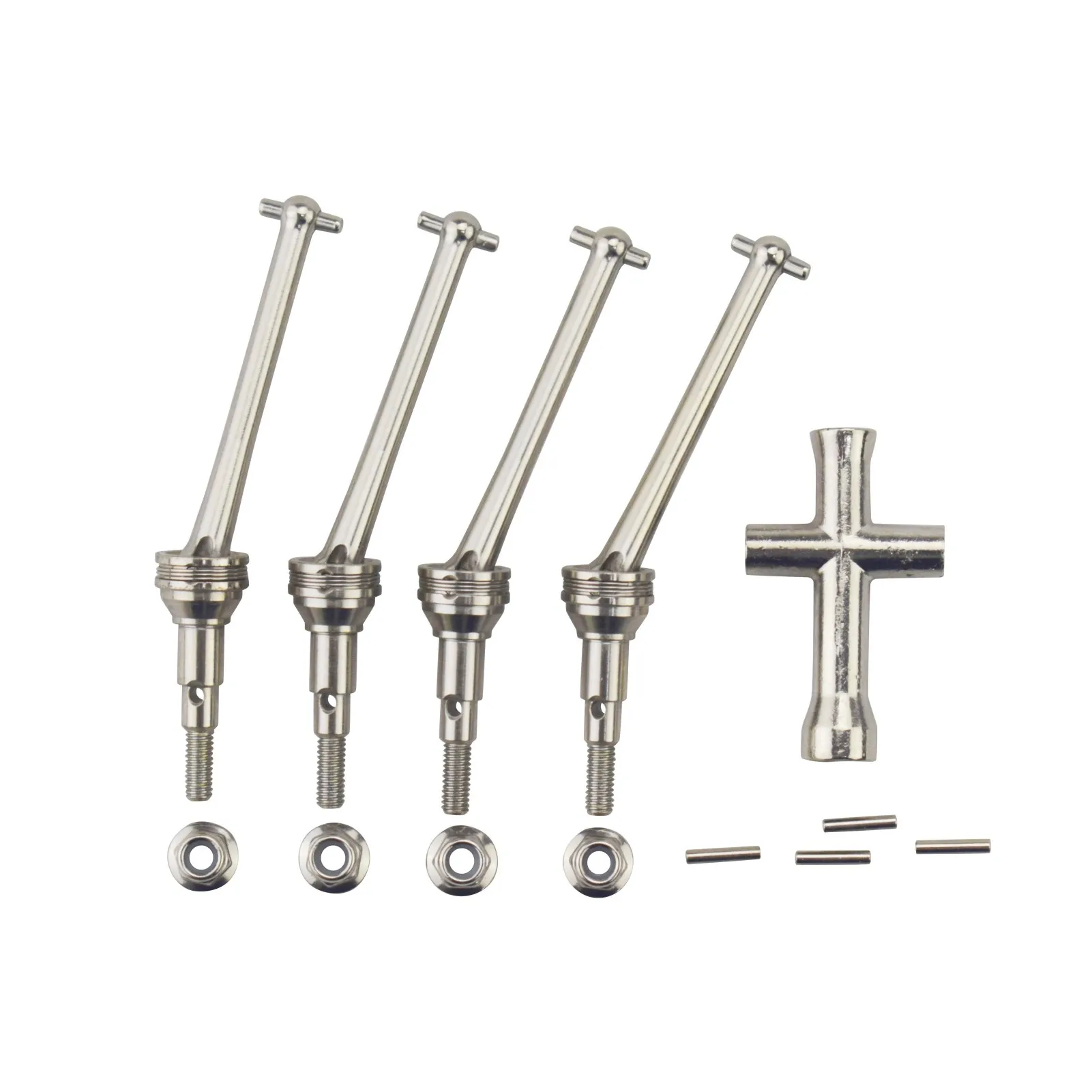 

BLLRC 16410S Front And Rear Metal Drive Shaft CVD Kit For MJX H16E H16P H16GT H16DR H16BM H16PL 16208 16210 16207 RC Car