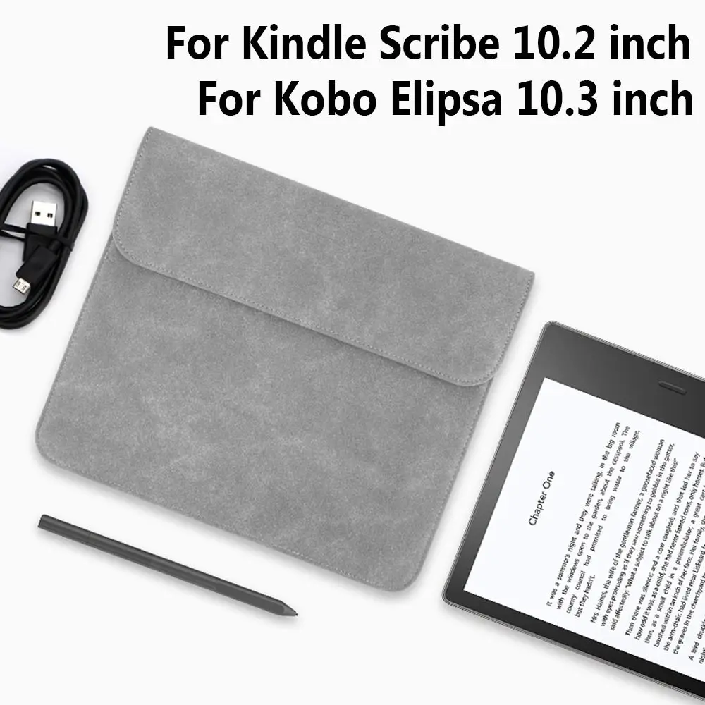 Shockproof PU Leather Case Carrying Bag For Kobo Elipsa Sleeve Protective Pouch For Kindle Scribe 10.2 inch