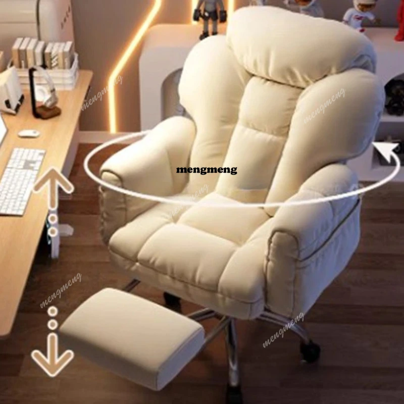X Lazy-Silla de oficina reclinable, respaldo de ordenador, silla de juegos de diseño, dormitorio en casa, muebles bonitos