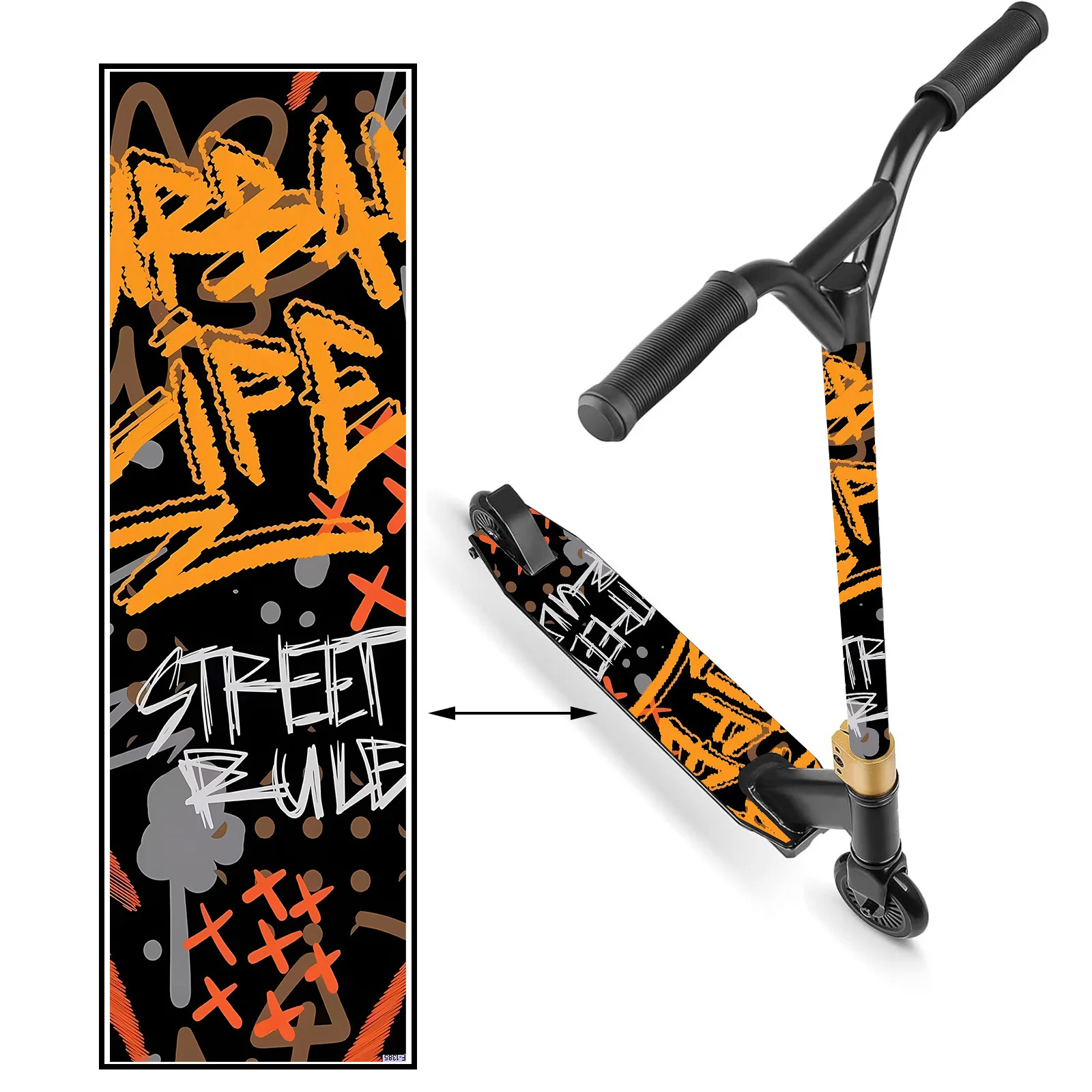 

Наклейка для самоката Street Graffiti Tide Cool, наклейка на корпус самоката, персонализированная, противоскользящая, из ПВХ-материала, простая установка