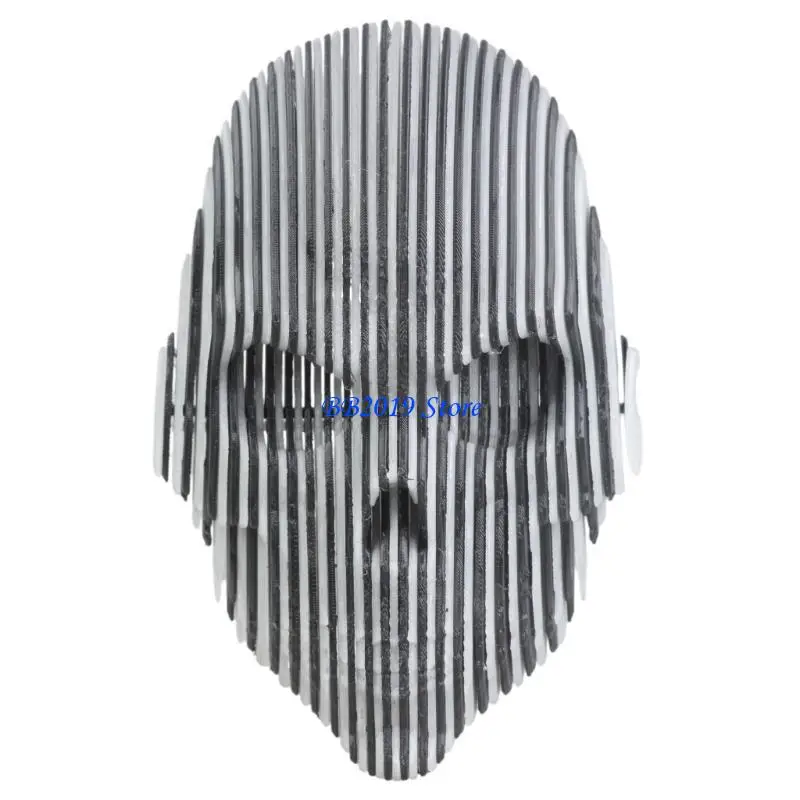 

Q0KB Twistable Printed Skull Model Modular Split Structure For Glowing Home Art Display Desk Decors