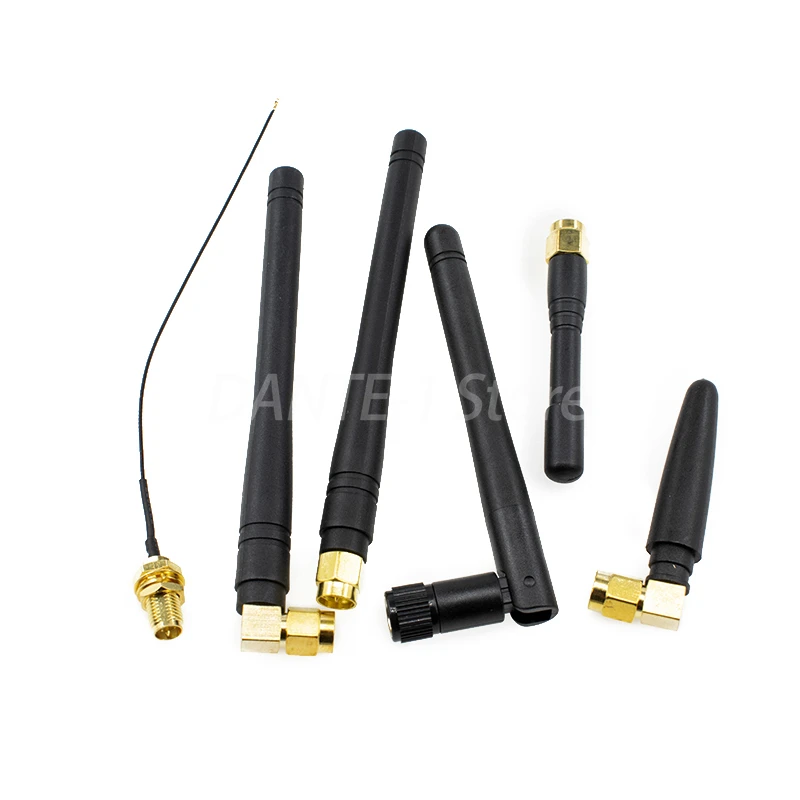 Glue stick antenna SMA elbow folding small pepper antenna GPRS/GSM quad-band gain 3DBI inner pin inner hole