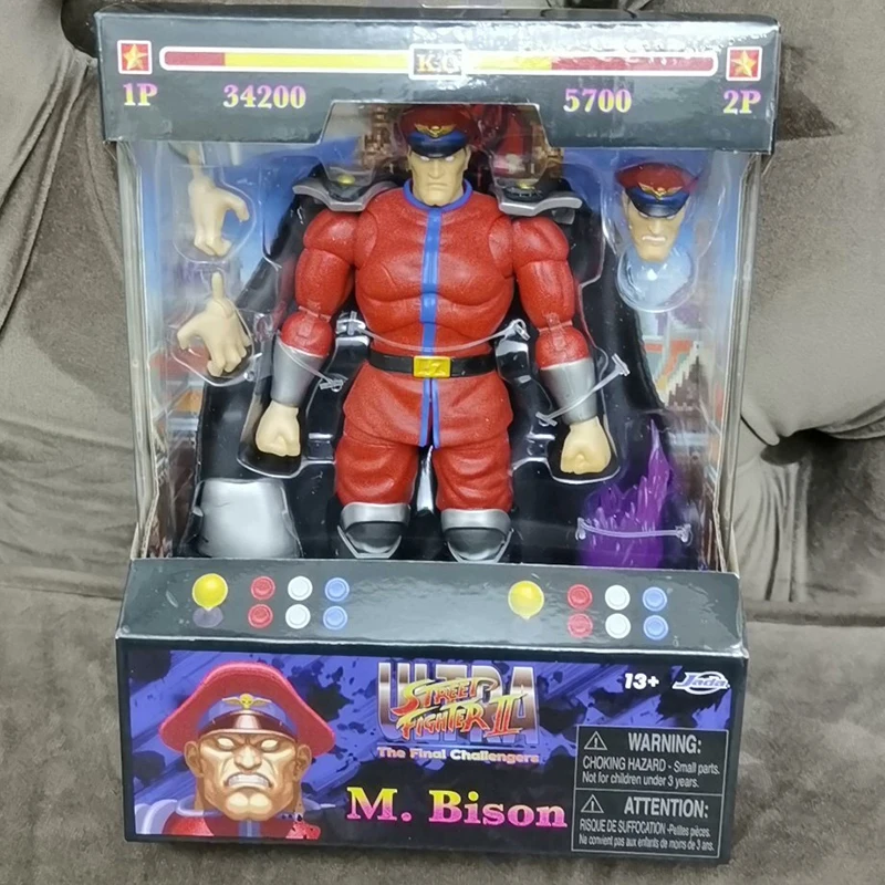 Marvel 6 Inch Street Fighter Figures The Final Challengers M.bison Action Figure Red Blue Collection Statue Model Birthday Toy G