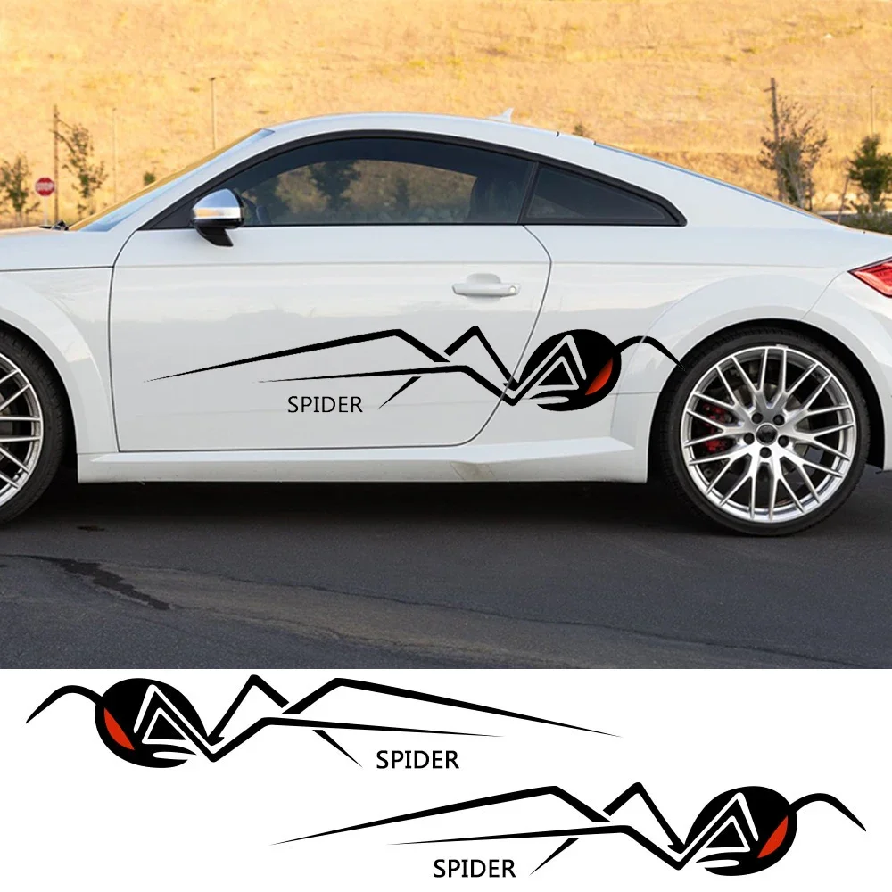 

2Pcs Car Stickers Graphics Spider Decoration Auto Vinyl Film Decor Decals For Audi Ford Bwm Dacia Renault Kia Mini Hyundai Fiat