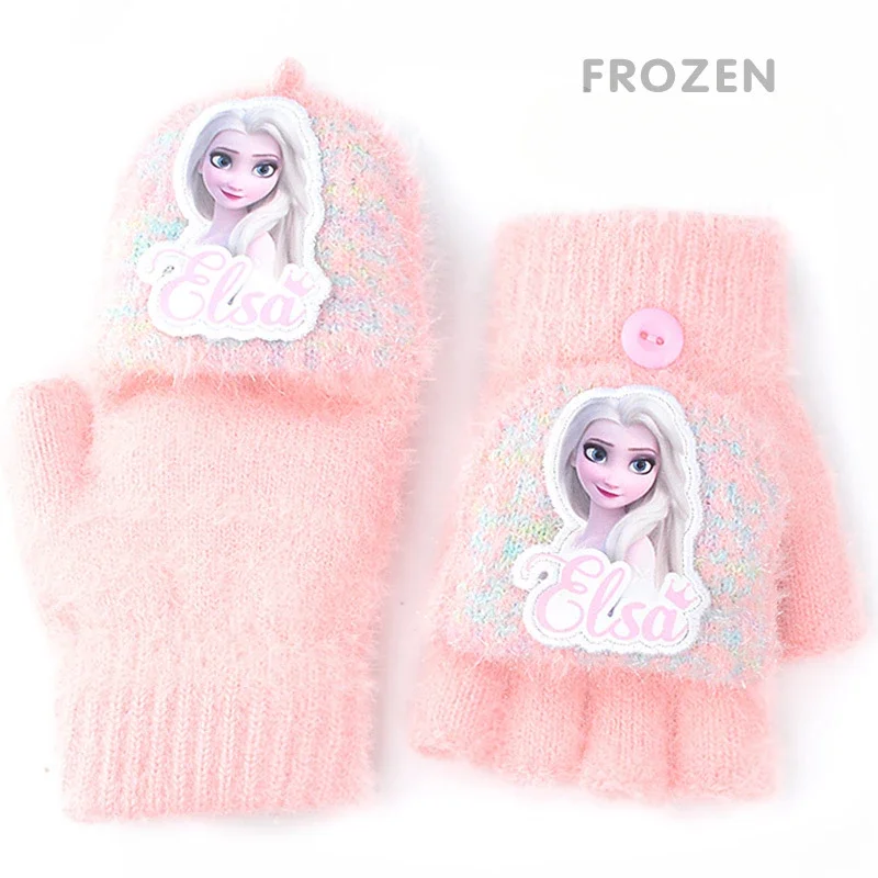 Hot Sales Kawaii Disney Frozen 2 Gloves for Girl Boy Autumn Winter Glove Anna Elsa Non Slip Breathable Mitten Christmas Gift