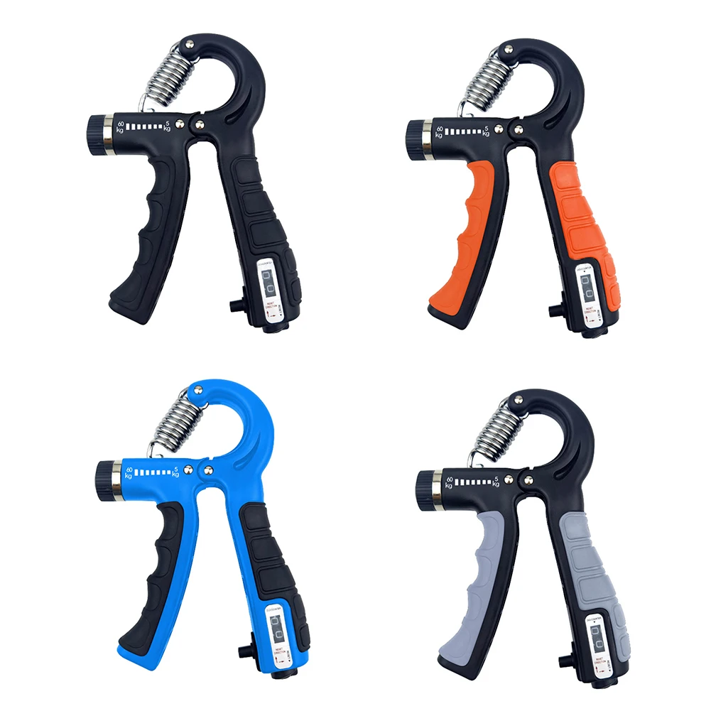 

5-60Kg Adjustable Counting Grip Trainer Portable Hand Grip Muscle Strength Training Wrist Rehabilitation Developer Gym Equipment