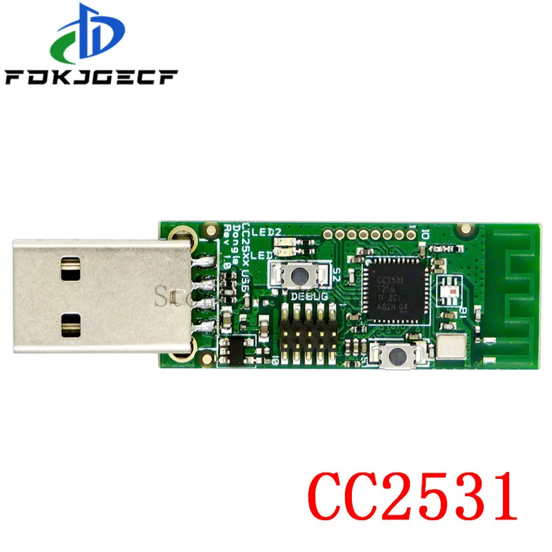 Wireless Zigbee CC2531 Sniffer Bare Board Packet Protocol Analyzer Module USB Interface Dongle Capture Packet Module CC2540