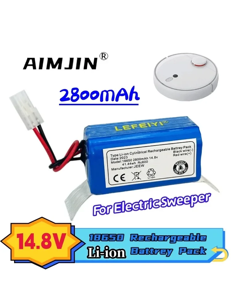 Batterie pour aspirateur robot Rowenta Tefal Explorer, série 20, 40, 60, 14.8V, 2,8 Ah, Eddie ion Da Tian Gong