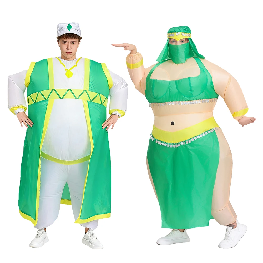 

Забавный надувной костюм принца и принцессы Судана для косплея, выступлений, вечеринок, сценических представлений и создания атмосферы