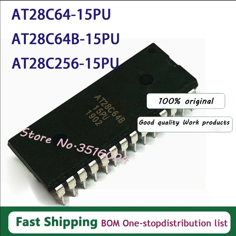 10pcs/lots AT28C64B-15PU AT28C64-15PU AT28C256-15PU AT28C64B-15PC AT28C64-15PC AT28C64B AT28C64 AT28C256 DIP-28 100% NEW