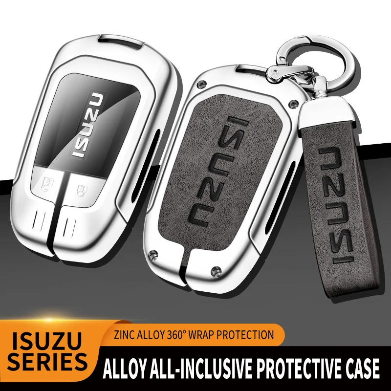 Car Remote Key Fob Case Cover Protector Shell For Isuzu D-MAX MUX Truck DMAX 2015 2016 2017 2018 2019 2020 Keychain Accessories