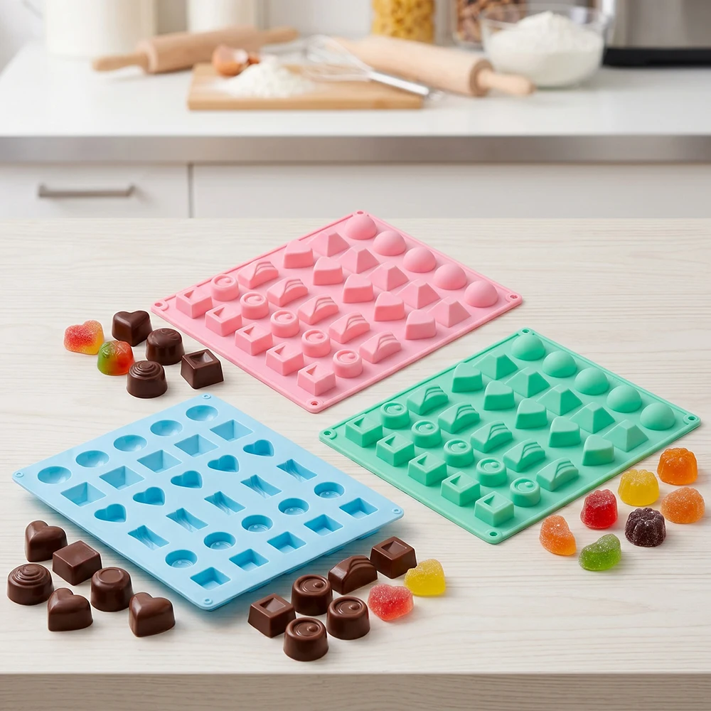 Cupcake Stand Tier - Moules en silicone semi-circulaires pour chocolat,