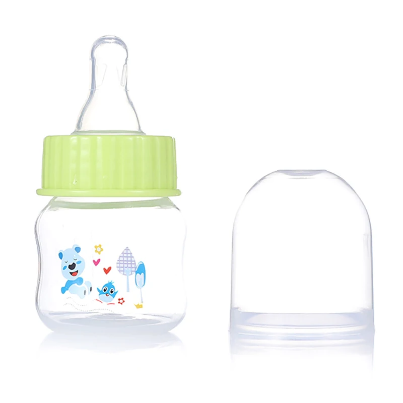 50ml bebê recém-nascido mini portátil alimentação garrafa de enfermagem bpa livre seguro infantil enfermagem mamilo cuidados alimentador suco frutas garrafas de leite