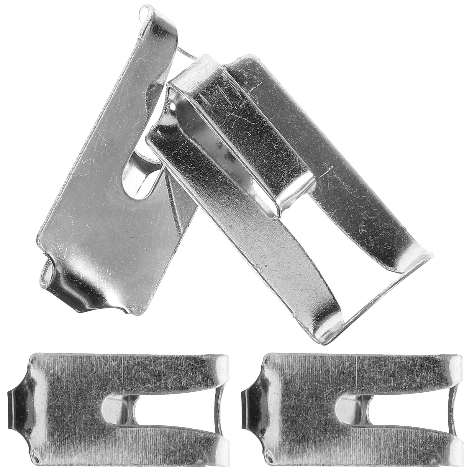 

4 Pcs Fixed Buckle Movement Clamp Vinyl Record Player Clips Metal Turntable Accessories
