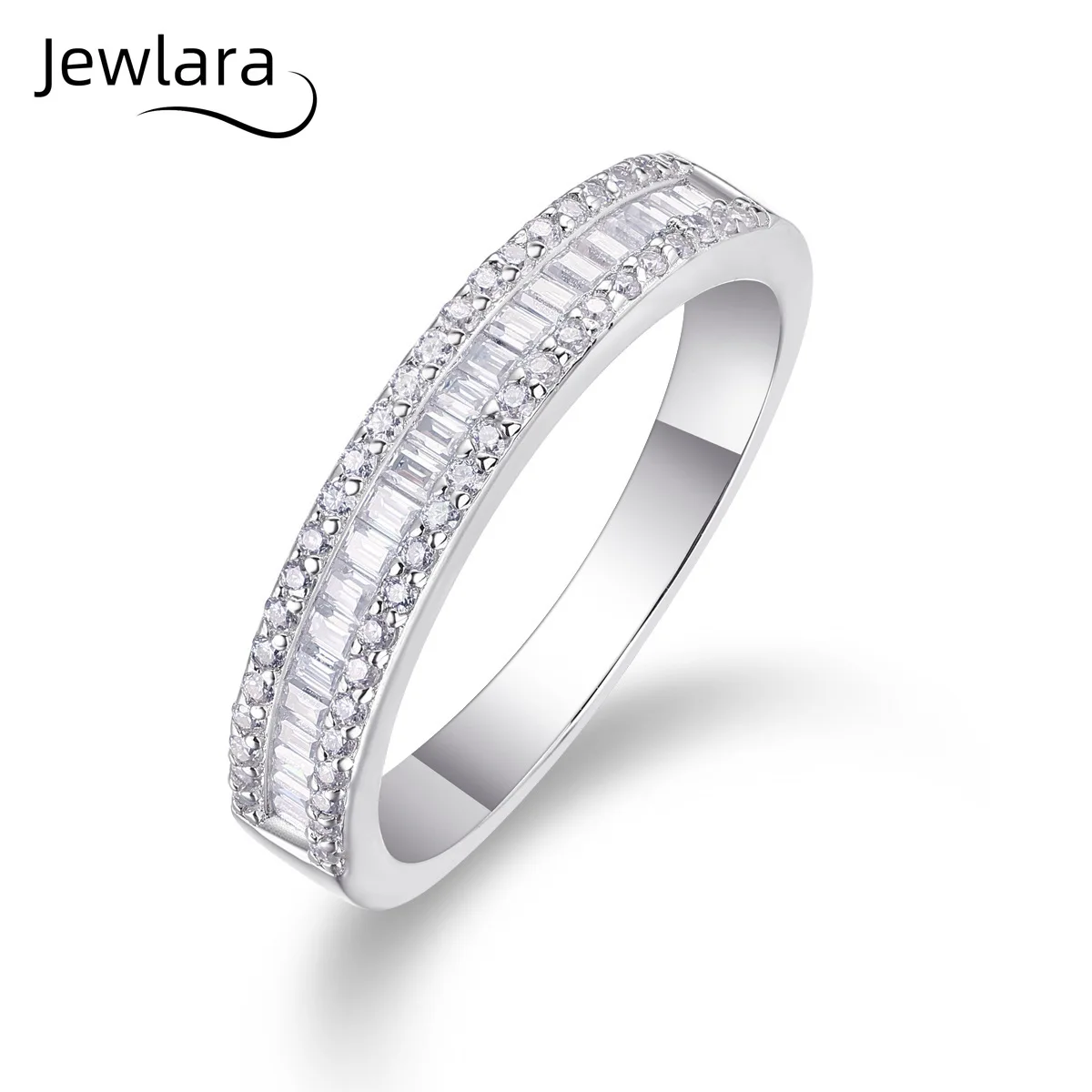 Jewlara S925 Silver Beautiful 76 Moment Moissanite Ring Light Luxury Premium With GRA Jewelry Gifts