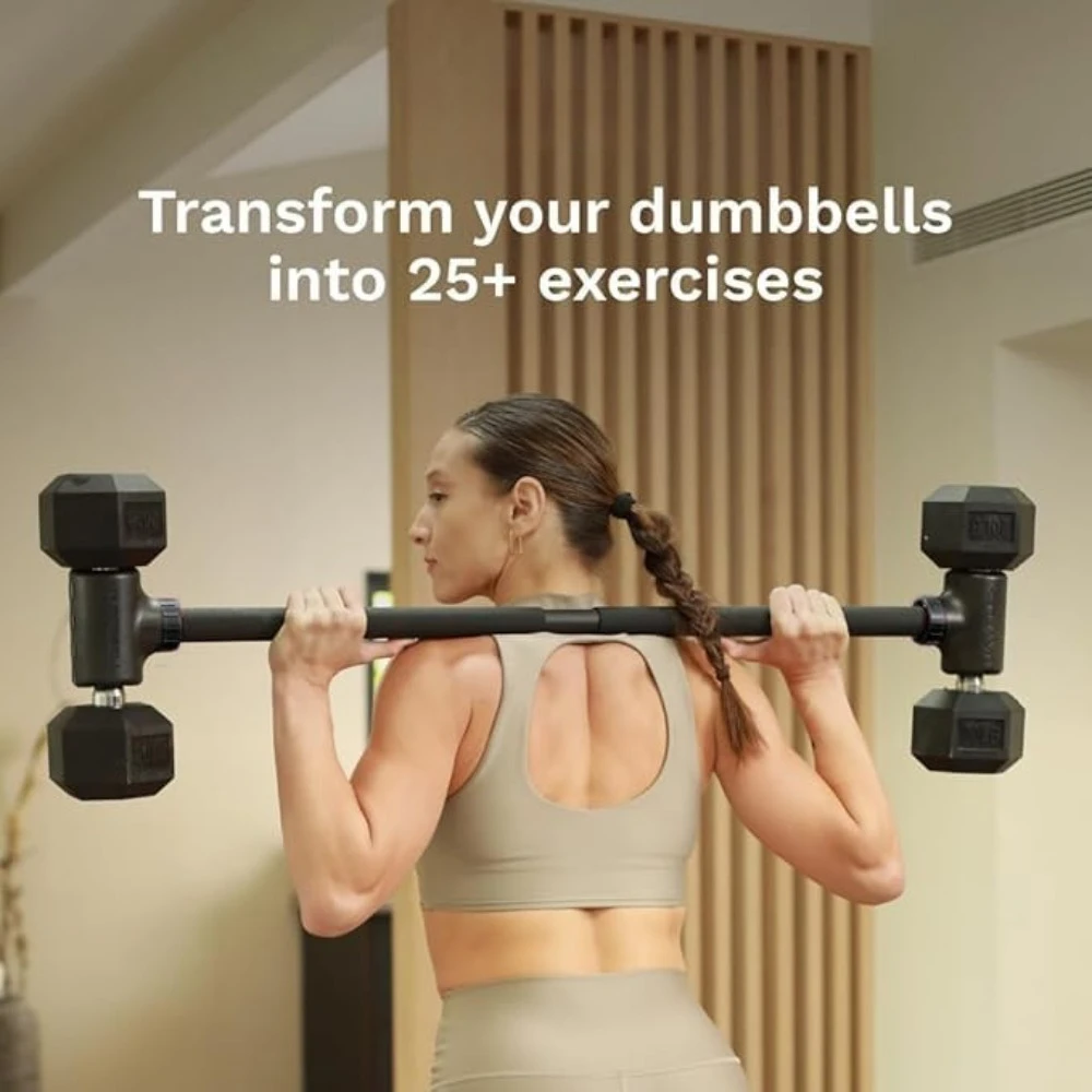 Adjustable Dumbbell to Barbell and Kettlebell Converter for Home Gym Weight Lifting-Best Promotion