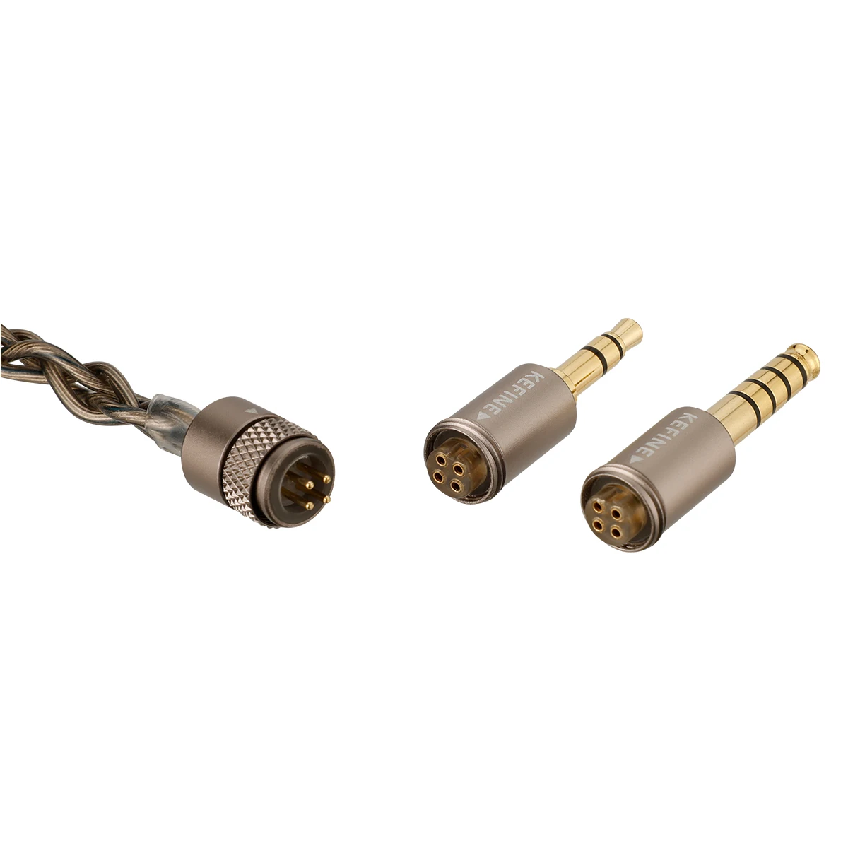 イヤホン KEFINE Quatio 2DD + 2BA Hybrid IEM KEFINE Quatio 2DD + 2BA ハイブリッド Hifi IEM イヤホン銀メッキ編組
