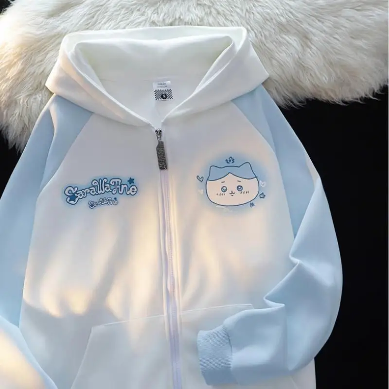 

Anime Chiikawa Usagi Hachiware Kawaii Coat Cute Cartoon New New Loose and Comfortable Top Jacket Casual Hoodie Creative Gifts