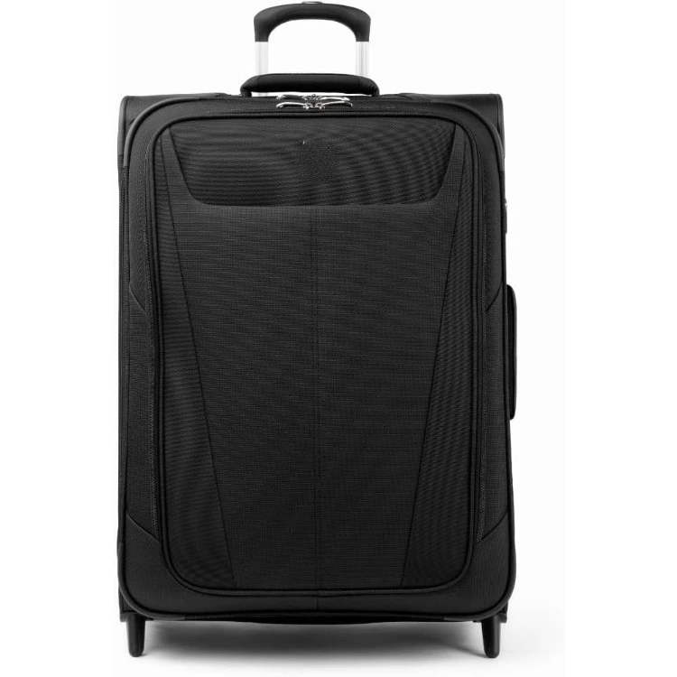 

Maxlite 5 Softside Expandable Upright 2 Wheel Checked Luggage, Lightweight Suitcase, Men and Women, Black, Checked Medium