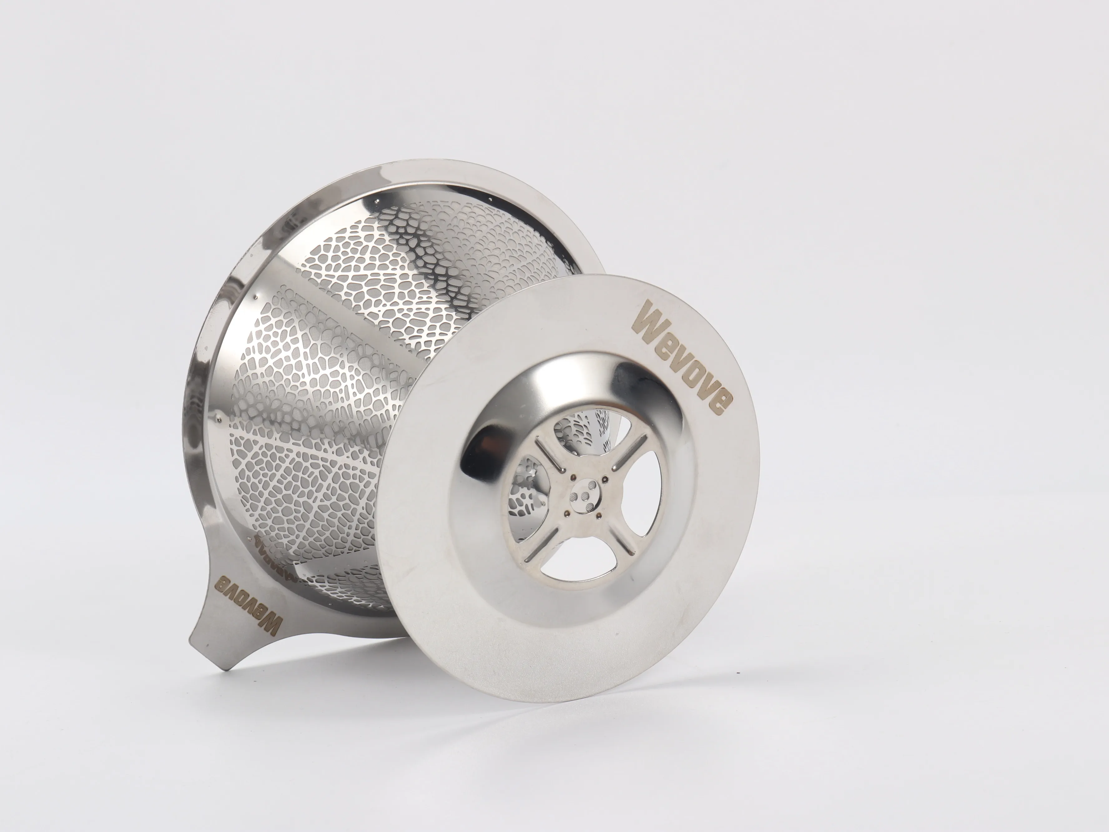 

WEVOVE Non-electric, pour-over coffee filters not of paper for brewing coffee,Reusable Stainless Steel Coffee Filters