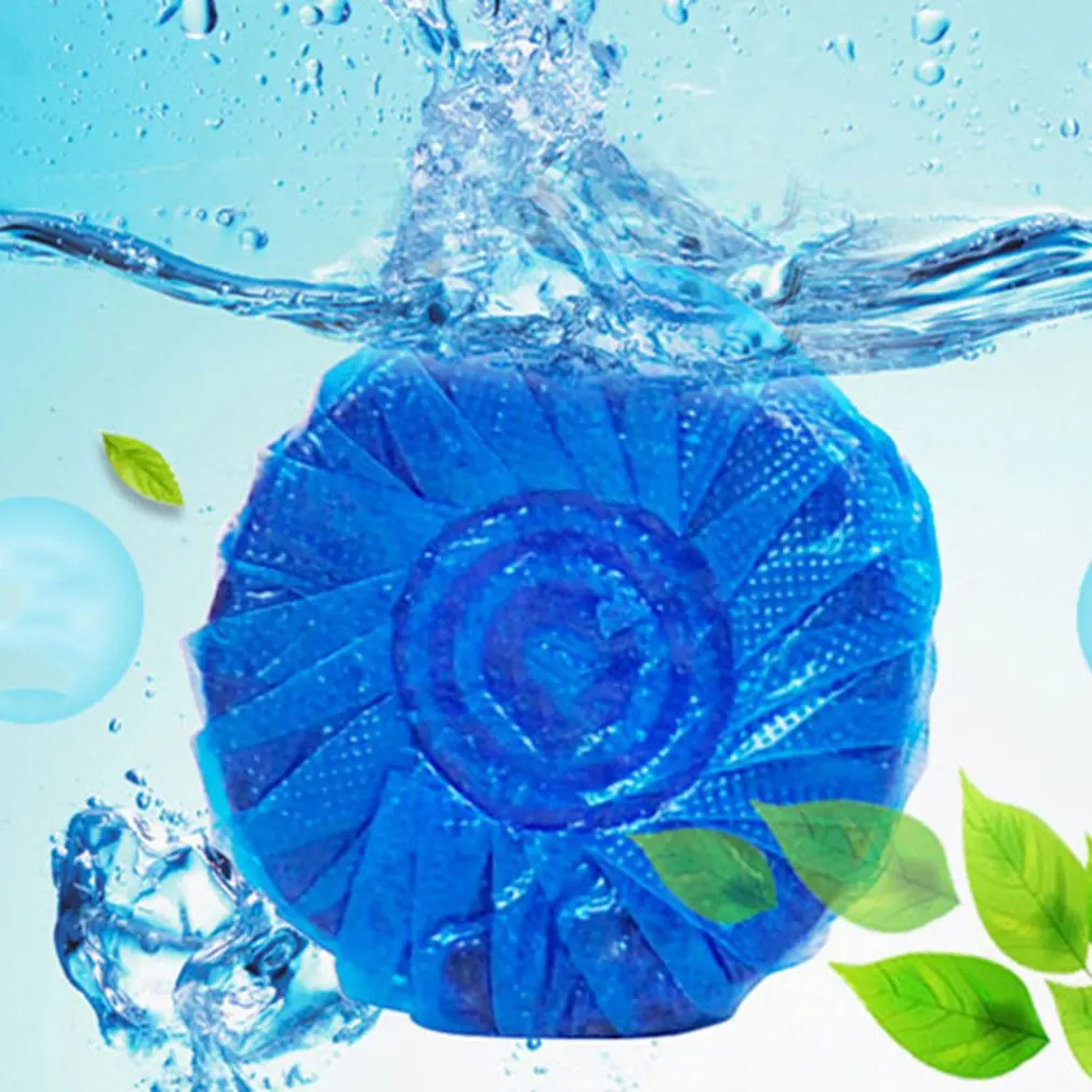 Toilet Cleaner Wc Cistern Blue Bubble Deodorants Effervescent Bowl Deodorant Freshener Sheet Scale Removing Cleaners Home
