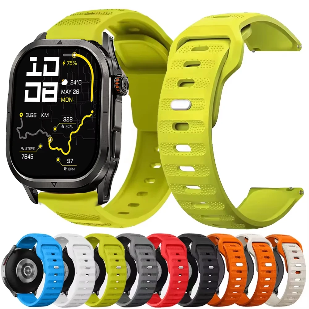 22mm Silicone Sport Band For KOSPET MAGIC P10/R10/ORB Wrist Bracelet Correa For KOSPET TANK T2 T3 M2 M3/T3 Ultra/M3 Ultra Strap
