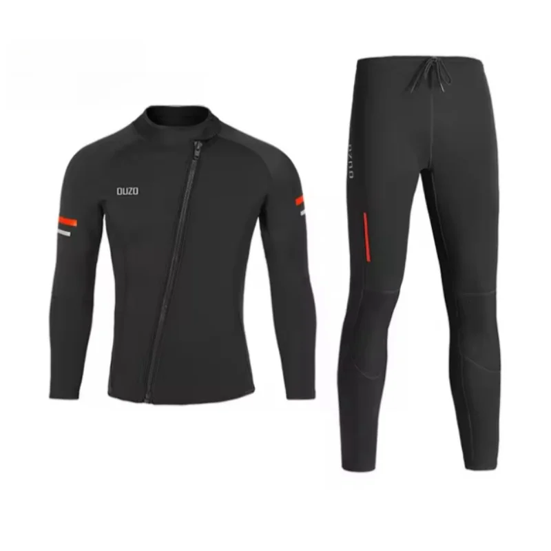 1.5MM Diving Suit Man Women Neoprene Wetsuit Skinsuits Sun Protective Pant Top Long Sleeve Wetsuit Spearfishing Surf Water Suit