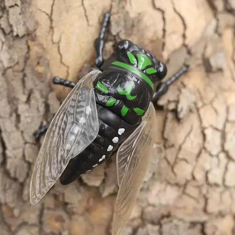 1 Stuk Creatieve Prankster Geanimeerde Insect Speelgoed Model Opwinden Cicade Insect Bionische Speelgoed Kinderen Plastic Dieren Opwinden Speelgoed
