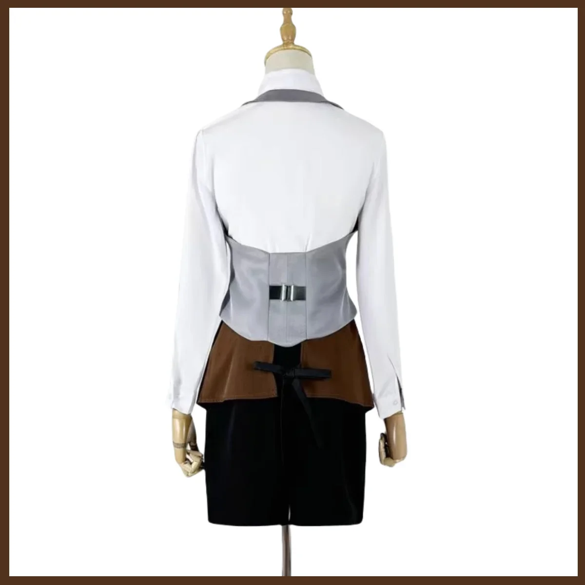 Anime Tokyo Ghoul Touka Kirishima Cosplay Costume Work Uniforms Shirt Vest Skirt Wig Woman Sexy Halloween Coffee Restaurant Suit view 4