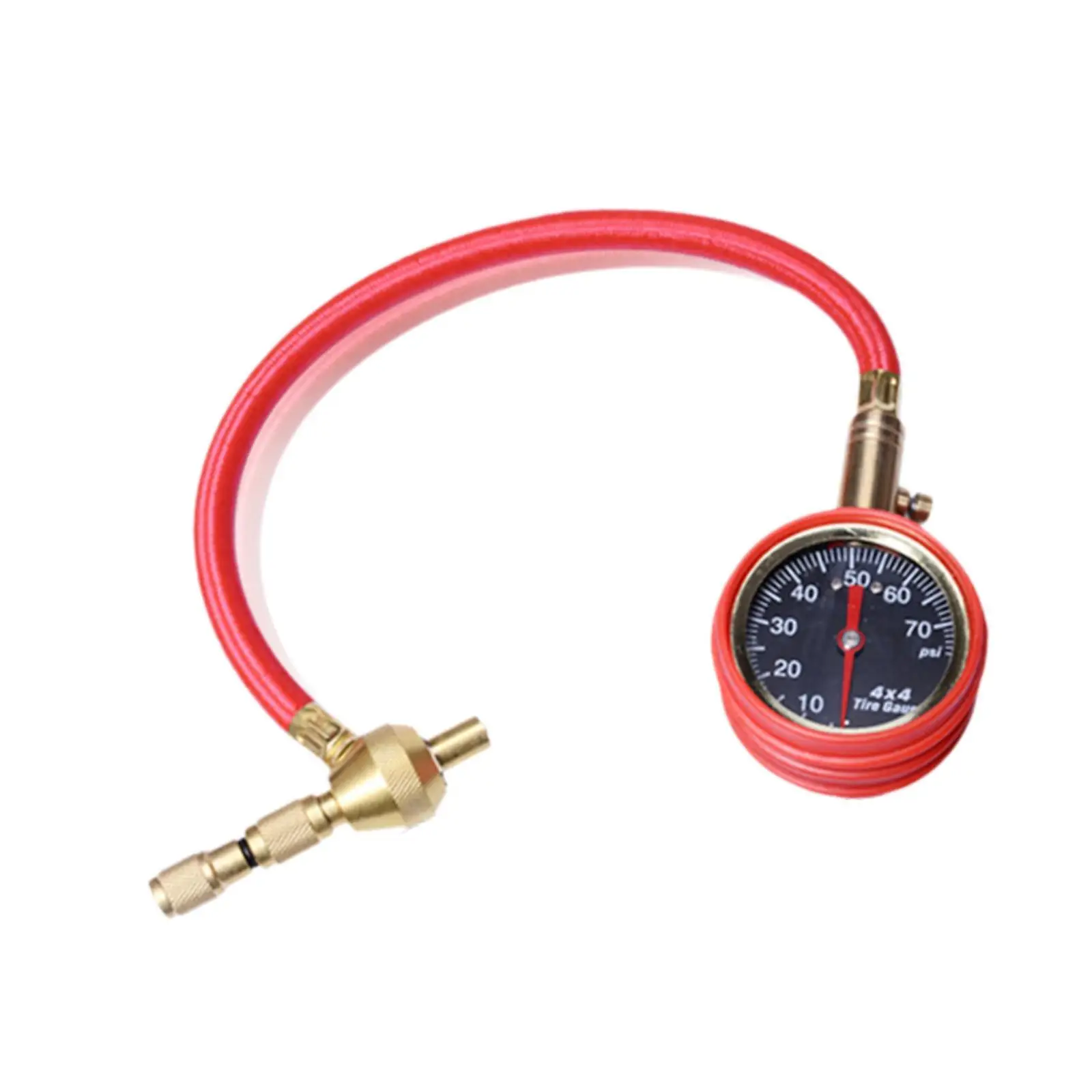 4x4 Tire Deflator Quickly Deflate Professional 0-70PSI Tire Pressure Gauge for Off Road Vehicles UTV ATV Motorcycle Truck