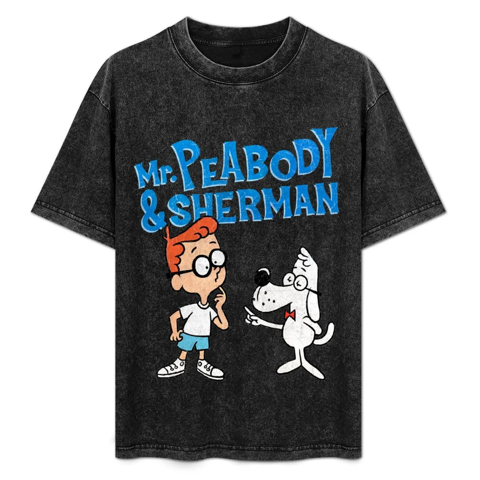 Camiseta con logotipo de Mr. Peabody y Sherman de Tribute to Jay Ward Cartoons, camiseta transpirable para viaje
