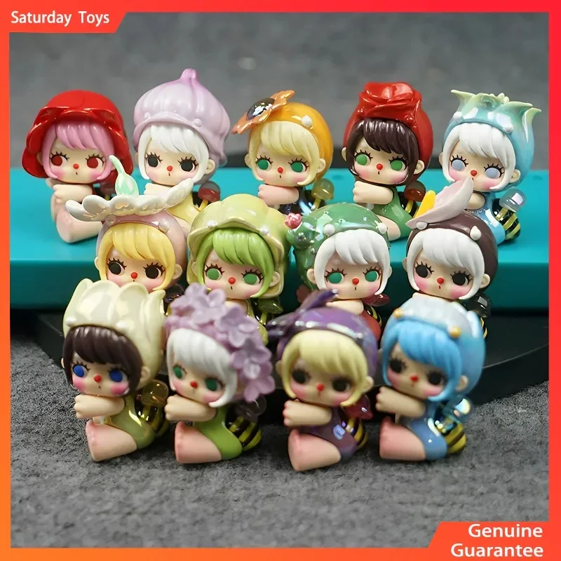 

Genuine Flower Little Bee Baby Cute Particle Blind Box Dolls Cartoon Mini Model Toys Ornaments Collectible Gift Figure Surprise