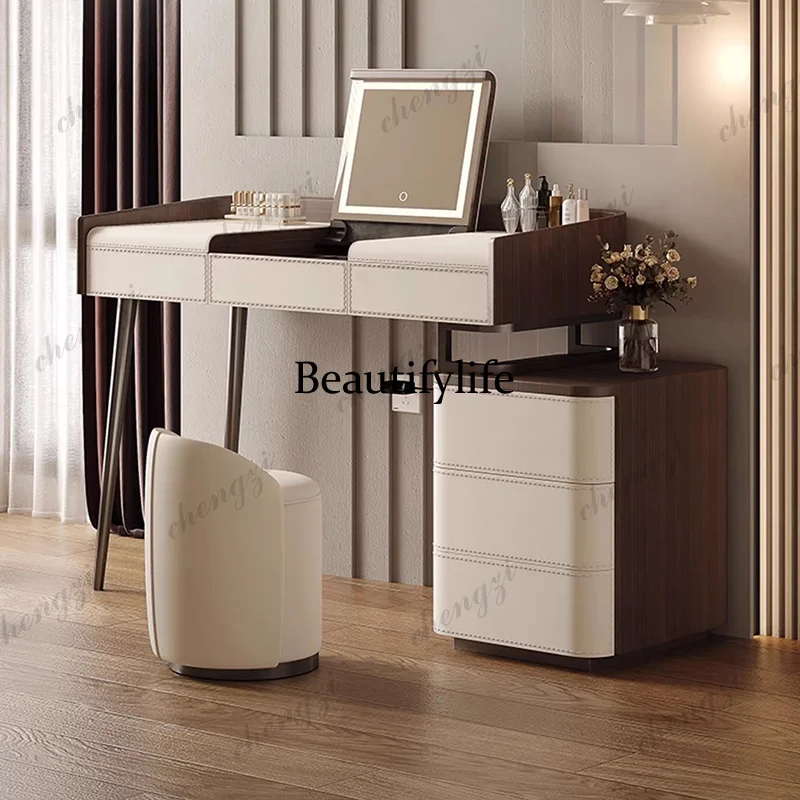 Exquisite Vanity Table Ornate Aesthetic Textured Premium Vanity Table Beautiful Elegant Meuble Chambre Bedroom Furniture