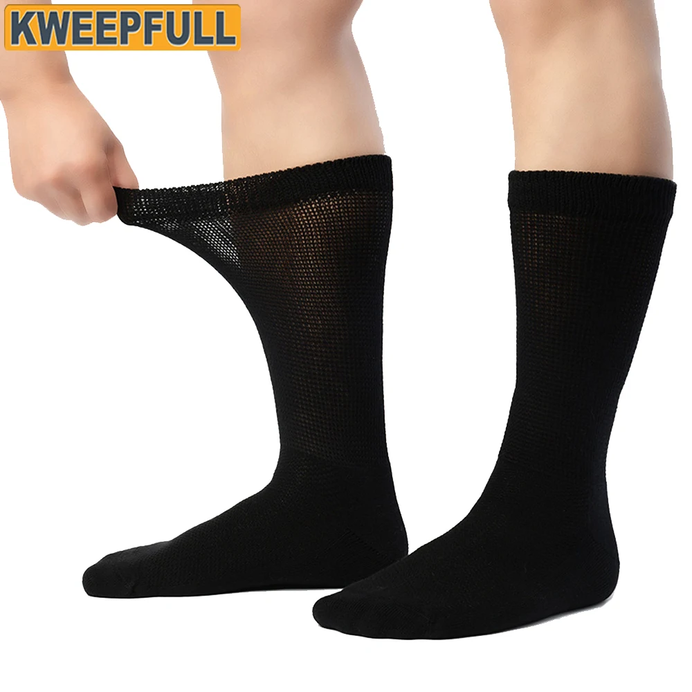 

1Pair Women Cashmere Cotton Knee High Socks Long Knit Slouchy Boot Socks Soft Warm for Women Girls Travel Sport