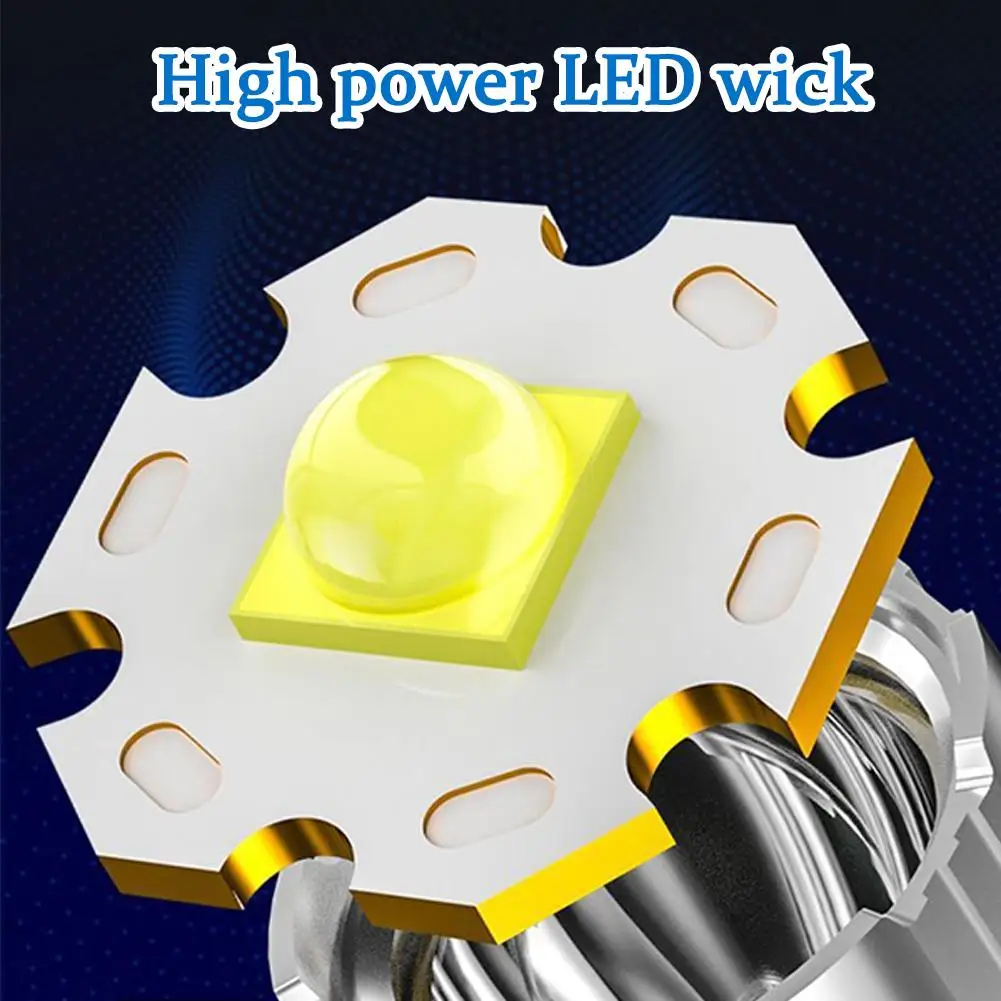 Faro de inducción para exteriores, pesca, recargable por USB, 1200mAh, faro de emergencia, resistente al agua, luz fuerte, Sensor de movimiento L2V9